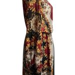 Va Va Voom Red and Green Wrap Sundress with Bishop Sleeves Size M Size M Photo 2