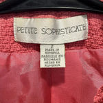 Petite Sophisticate Pretty pink vintage blazer size 2 textured blazer lined pleated cuffs neckline Photo 8