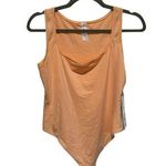 Lululemon NWT Nulu Square-neck Bodysuit Peach Bellini Orange Size Large Photo 0