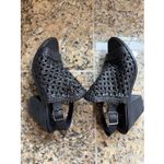 Eileen Fisher  Classic Black Rory Woven Leather Sandal Open Toe Shoes Womens 9 Photo 7