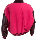 Good American Varsity Jacket XXS XS NEW Pink College Preppy Letterman $195 Photo 4