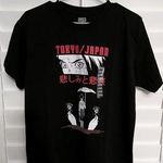 Unisex Tokyo Japan Anime Black Shirt Photo 0