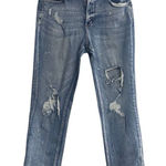 Vervet Women’s Distressed Destroyed Stretch Boyfriend Jeans W30 L 27 Blue Photo 0