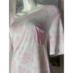Honeydew White Pink Toile Lace Trim Pajama Set Shirt & Shorts Sleepwear Size XL Photo 4