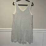 Rylee + Cru Blue and White Striped 100% Cotton Knit dress size medium Photo 2