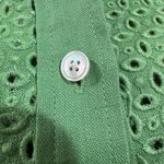 Talbots Green. Button Down Collar Long Sleeves. Pearl Buttons Sz XS 100% Linen. Photo 8
