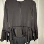 Mossimo Supply Co Long Sleeve Satin Blouse Photo 0