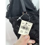 Aerie  Lace Crop Cami Top Women S Black Witchy Whimsigoth Preppy Vampire Goth Y2K Photo 4