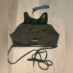 YoungLA Green Tie Up Sports Bra Photo 1