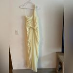 ASOS DESIGN Women’s One Shoulder Yellow Draped Maxi Dress Size 12 NWT Photo 8