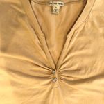 cha cha vente ⬇️  Gold Jewel V-Neck T-Shirt NEW XL Photo 3