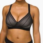 Lululemon NEW Awake to Lace Bra Size 32C Black and Barely Beige Photo 0