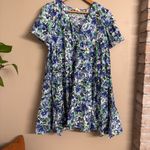 GRACE & MILA Floral Mini‎ Dress Blue Photo 1