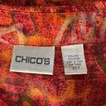 Chico's Chico’s SZ 2 (Large) Top Button-Up Semi-Sheer Long Sleeve Lightweight Slits Photo 6