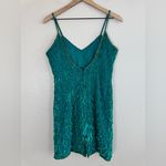 Laurence Kazar Vintage Emerald Green Sequin Beaded Silk Mini Dress Medium 80’s Photo 8