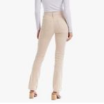 Mud Pie  size XS cream Felix corduroy jeans side slit hem classic cut zipper close Photo 1