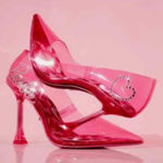 Barbie x ALDO Barbiestessy Collection Pink Translucent Pointed Toe Pumps 6.5 NEW Photo 0