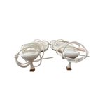 Chase and Chloe  Wraparound Sandals Size  8 OffWhite Square Open Toe Photo 4