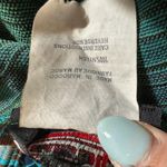 Diesel Y2K  Blue Brown Plaid Tie Halter Bikini Top Size L Photo 3