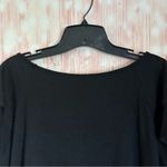 Unbranded Black Ruffle Sleeve V Neck Stretch T Shirt Size XL Photo 7