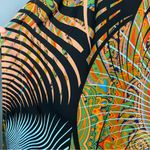 Handmade Kaftan Dress Trippy Print Graphic Maxi Women Lounge Beach V-Neck Caftan Photo 5