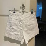 Missguided High Rise High Waisted White Denim Shorts Photo 1