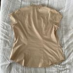 Laundry by Shelli Segal Shelli Segal Embroidered Shirt Medium‎ Cream Pintuck Pleated Blouse Boho Western Photo 4