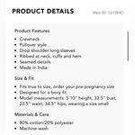 Free People Movement Hatch Intercept Sweatshirt Black Washed out Size L Photo 2