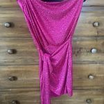 Hello Molly Pink Sequin Wrap Mini Dress Photo 1