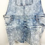 Torrid Denim Shortall Overall Liberty Star Print Size 26 Stretch Distressed Photo 6