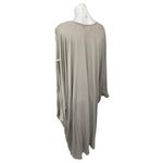 ZhenNymph Gray Batwing Dolman Sleeve Fringe Lagenlook Maxi Midi Kaftan Dress L Size L Photo 1