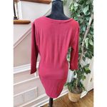 Adam Levine  Women's Red Polyester Round Neck Long Sleeve Pullover Knit Sweater L Photo 6