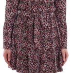 Michael Kors  Floral off shoulder cinch tie waist ruffle flare bell sleeve dress Photo 4
