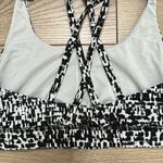 Lululemon Energy Bra Medium Support B-D Cup Urban Block Ice Grey Black Size 6 Photo 2