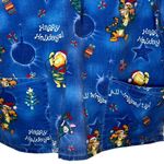 Disney Wonderful‎ World of  Pooh Christmas Scrub Shirt Photo 2
