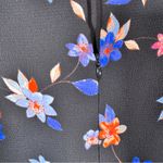 Eliza J  Blue Floral Bell Sleeve Mini Dress Womens 10 Fall Casual Long Sleeve Photo 9