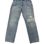 Garage Denim Size 3/26 Distressed Medium Wash Wide Leg Jeans Photo 0