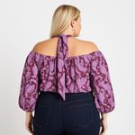 Eloquii New! Shoulder Placket Blouse in Be-rad Paisley, size 18 Photo 1