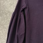 Chelsea 28 Purple Sweater with Black Semi Sheer Back - Size Small - Balloon Arms Photo 2