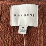 Pink Rose  knit button cropped cardigan Photo 1
