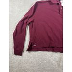 Ralph Lauren NWT Polo Cropped Oversized Longsleeve Polo Shirt Womens XL Burgundy Photo 5