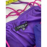 Onyx Nite Formal Dress Ombre Pink Purple V-Neck Strappy Wedding Event Size 14W Photo 4