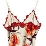 Foxiedox  white‎ midi dress red white floral NWOT Small Photo 6