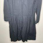 Gap  Linen Blend Dress Black Photo 4