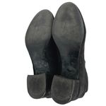 Ivanka Trump  Black Suede Knee High Almond Toe Block Heels Western Boots Size 8 Photo 3