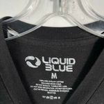 Liquid Blue Grateful Dead Skull Rose Logo Galaxy Print Short Sleeve Unisex Tee M Photo 2