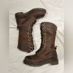 Dr. Martens  Triumph Brown Leather Floral Boots | US 6 Photo 3
