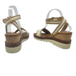 See By Chloe Robin Platform Wedge Sandals Leather Cream Tan Size 37 US 7 Photo 7