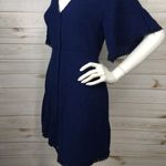 Lush Clothing Lush Navy Open Back Bell Sleeve Dress Photo 2