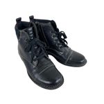 Clarks Brown Whistle Bea Tumbled Leather Soft Cushion Lace Up Ankle Booties 5.5 Photo 0